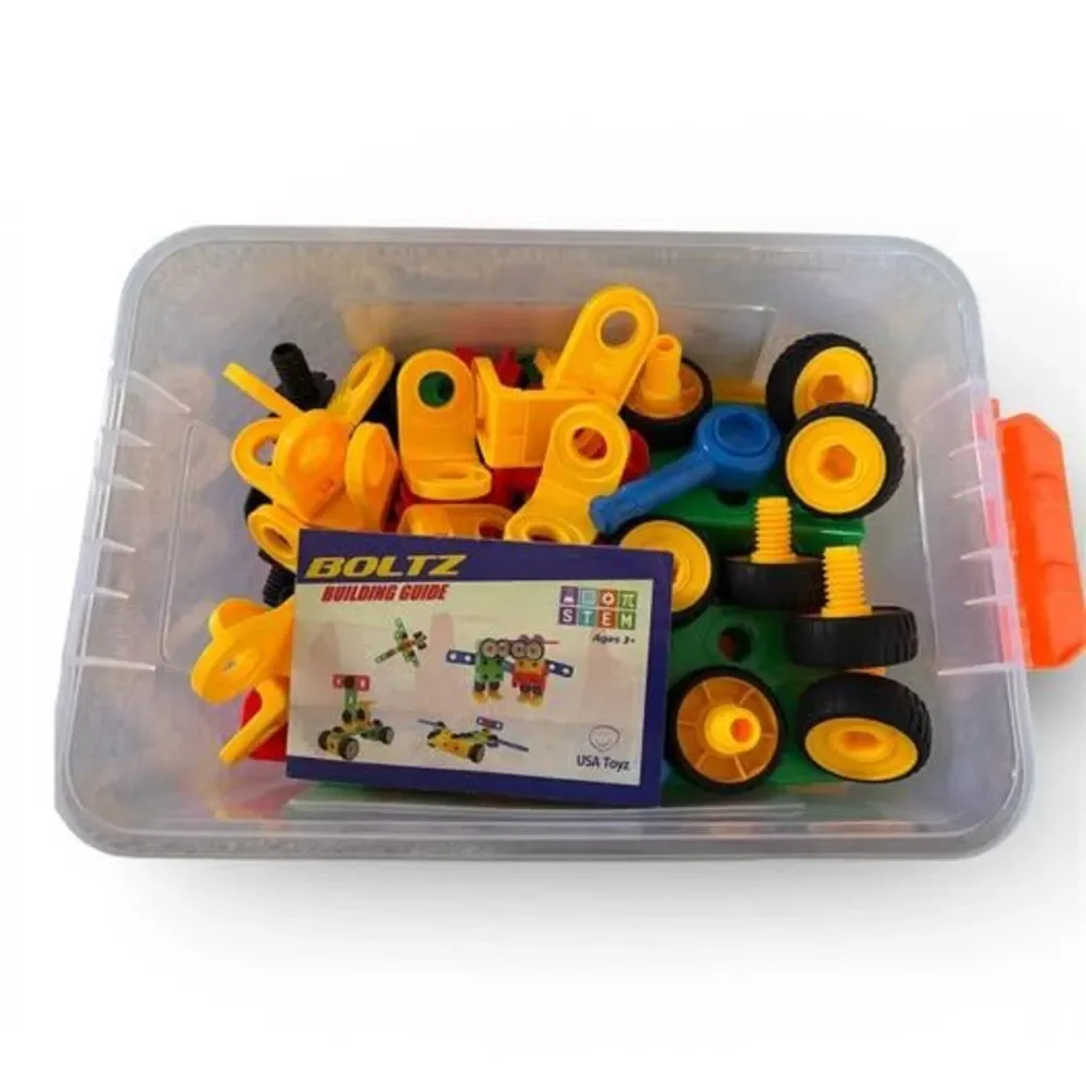 USA Toyz 163pk Boltz Learning Resources Toy Box Building Toys